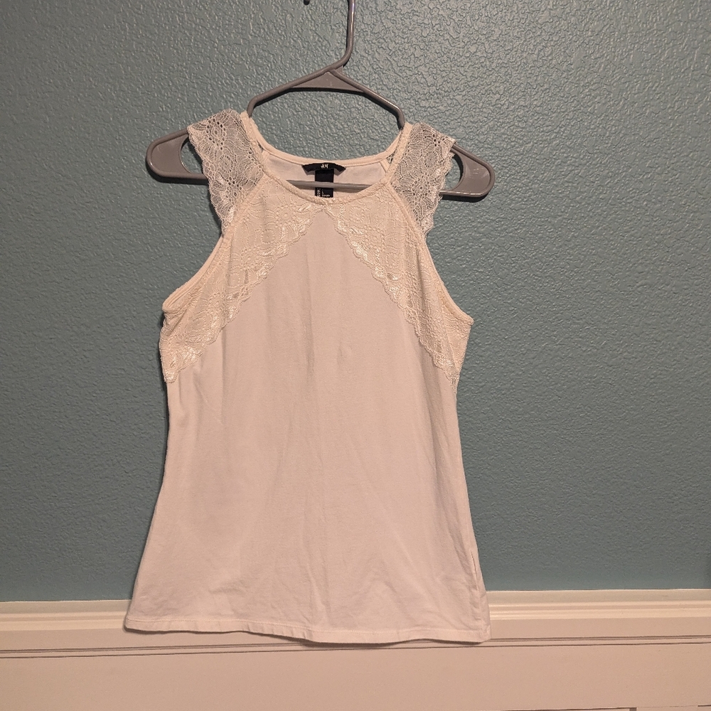 Lace halter top